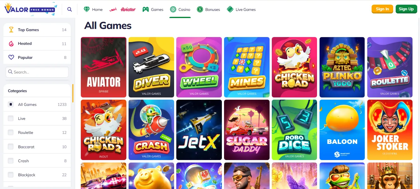 valor games valor games